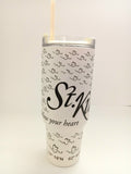 St Kitts "Follow Your Heart" 40oz. Insulated Tumbler